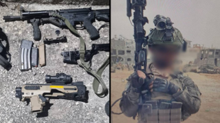 החשוד שהתחזה לאיש כוחות הביטחון והאמל"ח שנתפס אצל החשוד