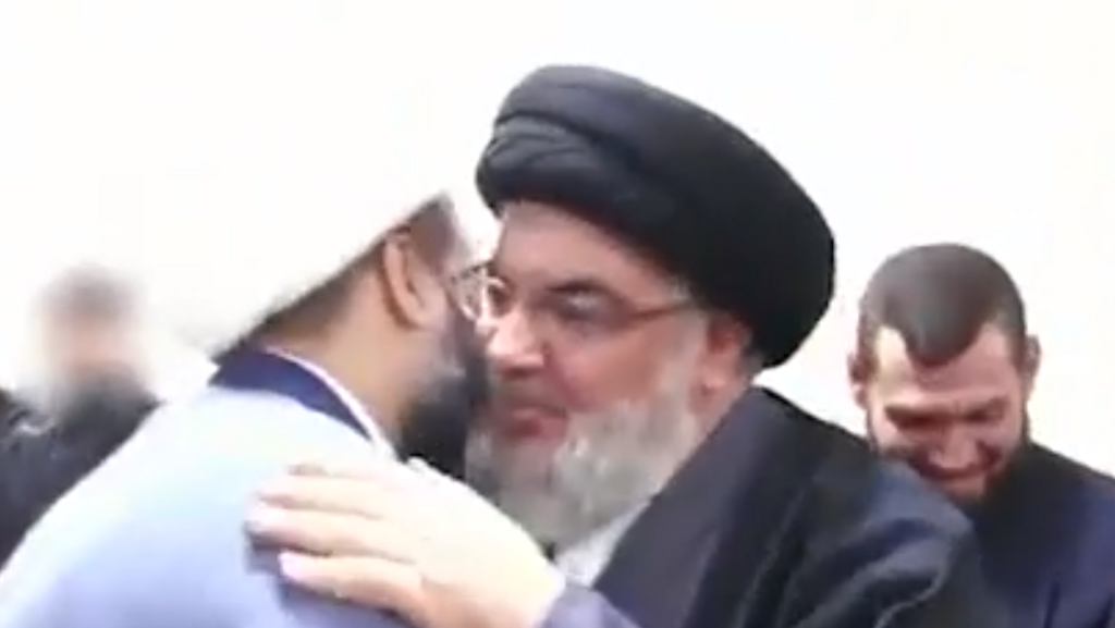 Hezbollah leader Hassan Nasrallah on a visit to Baalbek in January לבנון פרסום סרטון של מזכ"ל חיזבאללה חסן נסראללה בביקור ב בעלבכ