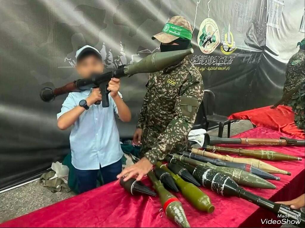 Hamas and Islamic Jihad using children for military purposes (Photo: IDF Spokesperson's Unit) תיעוד: חמאס והג׳יהאד האיסלמי משתמשים בילדים לפעילות צבאית והסתה מגיל צעיר