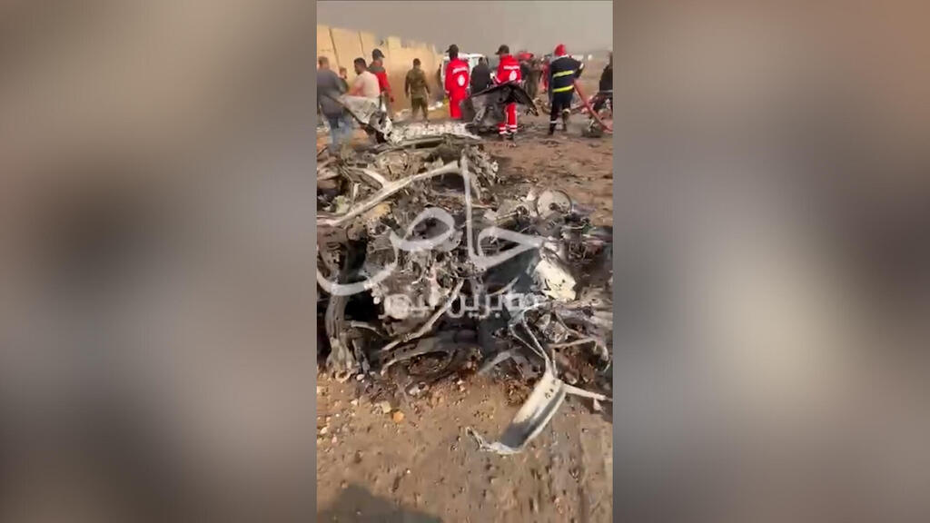 Aftermath of drone strike on an Iran-backed militia headquarters in eastern Baghdad לפי דיווחים מבגדד: תיעוד מתקיפת מטה "אל-חשד א-שעבי"