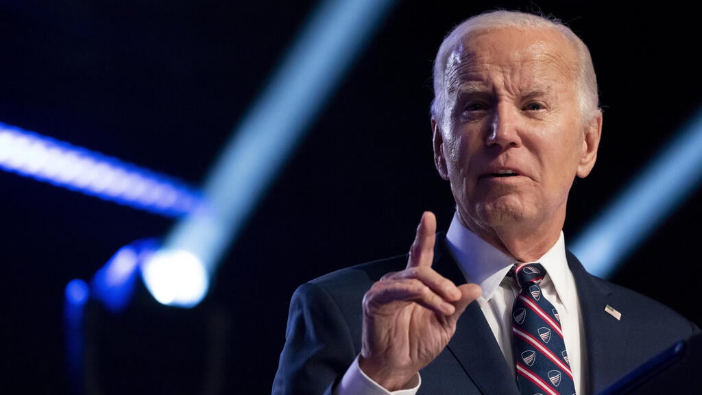 Joe Biden (Photo: Stephanie Scarbrough / AP) נשיא ארה"ב ג'ו ביידן נאום בחירות פנסילבניה לרגל 6 בינואר