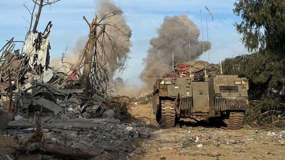 Explosives blew up in the al-Bureij refugee camp in the central Gaza Strip (Photo: Doron Kodesh, Galei Tzahal) אירוע פיצוץ חומר הנפץ במחנה הפליטים אל-בורייג׳ במרכז הרצועה