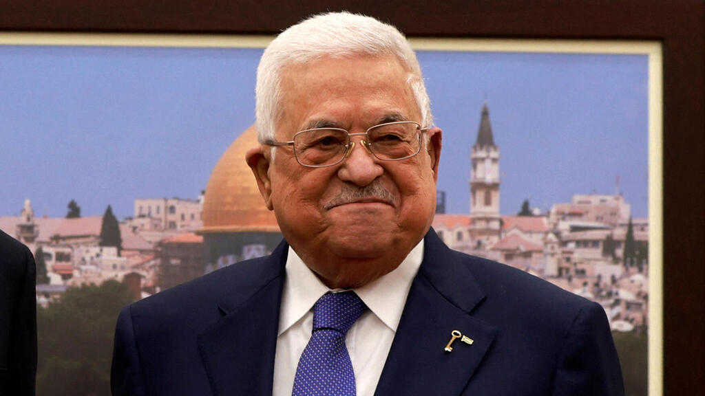 Palestinian Authority President Mahmoud Abbas (Photo: JAAFAR ASHTIYEH/Pool via REUTERS ) אבו מאזן פגישה עם מזכיר המדינה של ארה"ב ב רמאללה
