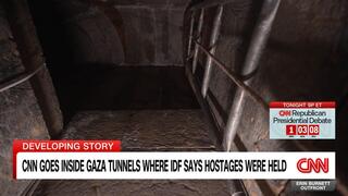תיעוד של ה-CNN ממנהרת חמאס בחאן יונס בה היו חטופים
