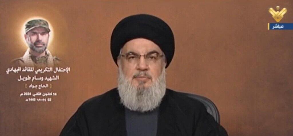 Hezbollah Secretary-General Hassan Nasrallah prolongs political turmoil by insisting on candidate חסן נסראללה נאום