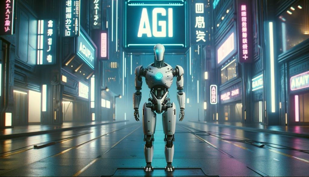 AGI (התמונה נוצרה באמצעות מחולל התמונות DALL-E3) AGI