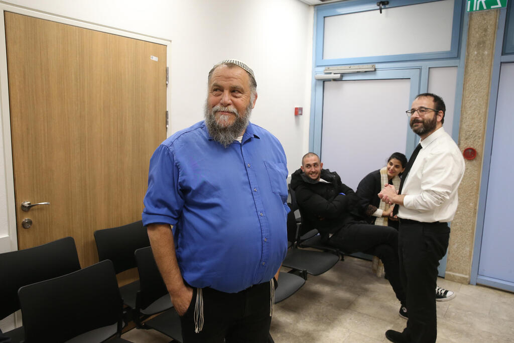 גופשטיין. מוכן להיכנס לכלא ולא לבצע עבודות שירות (צילום: עמית שאבי) הכרעת דין בנצי גופשטיין בית משפט השלום ירושלים