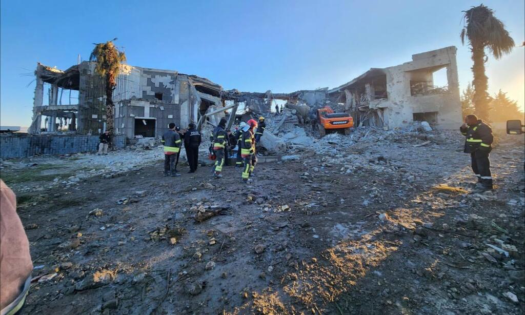 Ruins of the 'Mossad HQ' targeted by Iran הריסות מטה של המוסד בכורדיסטן לאחר תקיפה איראנית