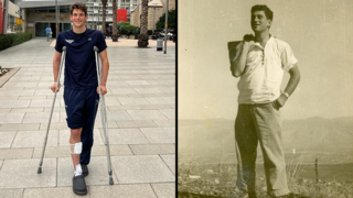 סגן אביב וסבו ממקימי קיבוץ מלכיה