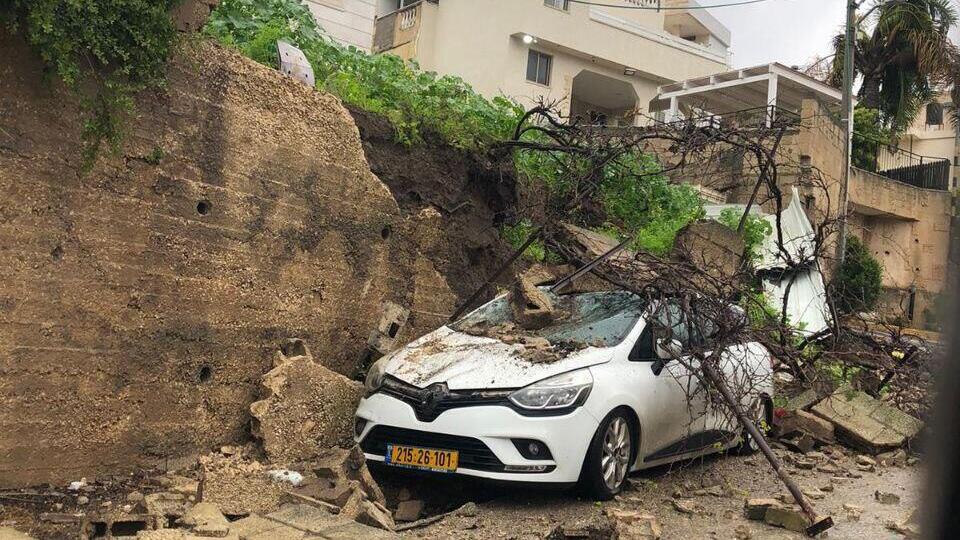 נזקי החורף בבאקה אל גרביה