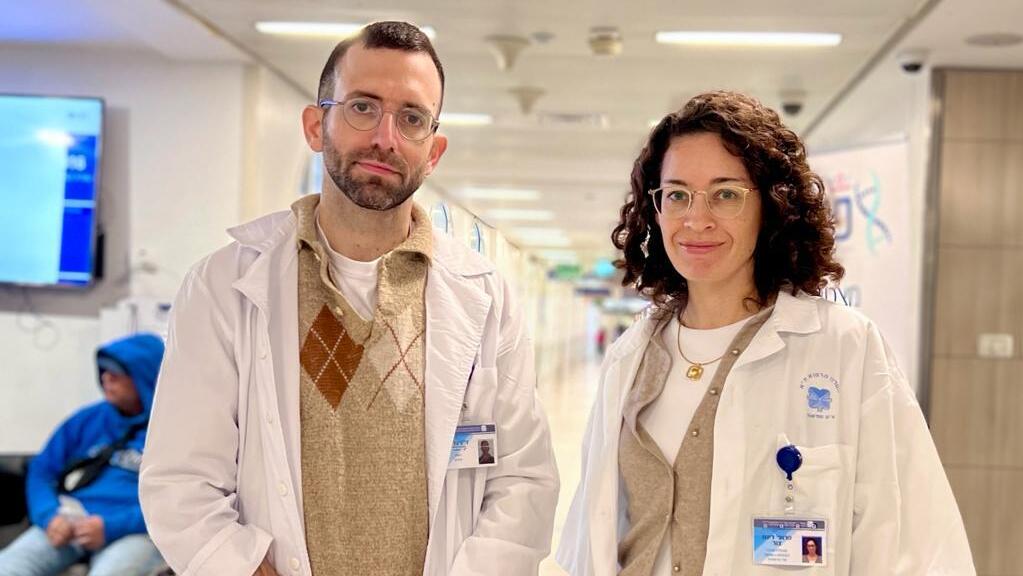 Dr. Gilad Feinberg and Professor Dinah Zur (Photo: Ichilov Medical Center) ד"ר פיינברג, פרופ' צור