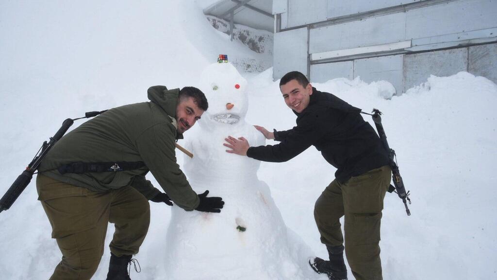 צילום: אביהו שפירא לוחמי צה"ל בהר החרמון בגבול לבנון בשגרת מלחמה מול חיזבאללה חרבות ברזל