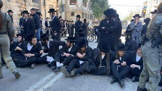 מחאת חרדים בירושלים מחאת חרדים בירושלים