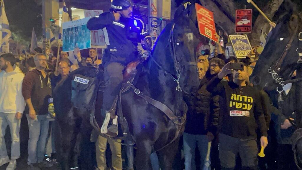 עימותים ברחוב קפלן בתל אביב (צילום: מאיר תורג'מן) הפגנה בקפלן