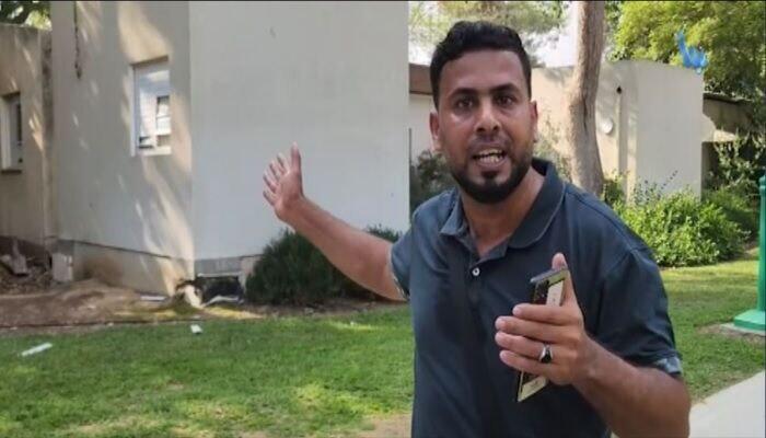 אחמד נג'אר. נכנס ב-7 באוקטובר לעוטף ותיעד חטיפות מות'נא אלנג'אר עיתונאי עזתי שנכנס לשדר מהעוטף