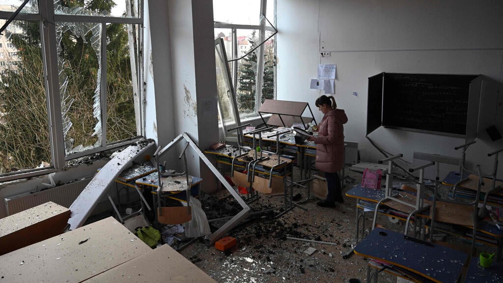 צילום: YURIY DYACHYSHYN/AFP לבוב