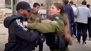 לוחמת מג"ב שפיזרה התגודדות אזרחים העיפה בכוח אדם שקילל אותה
