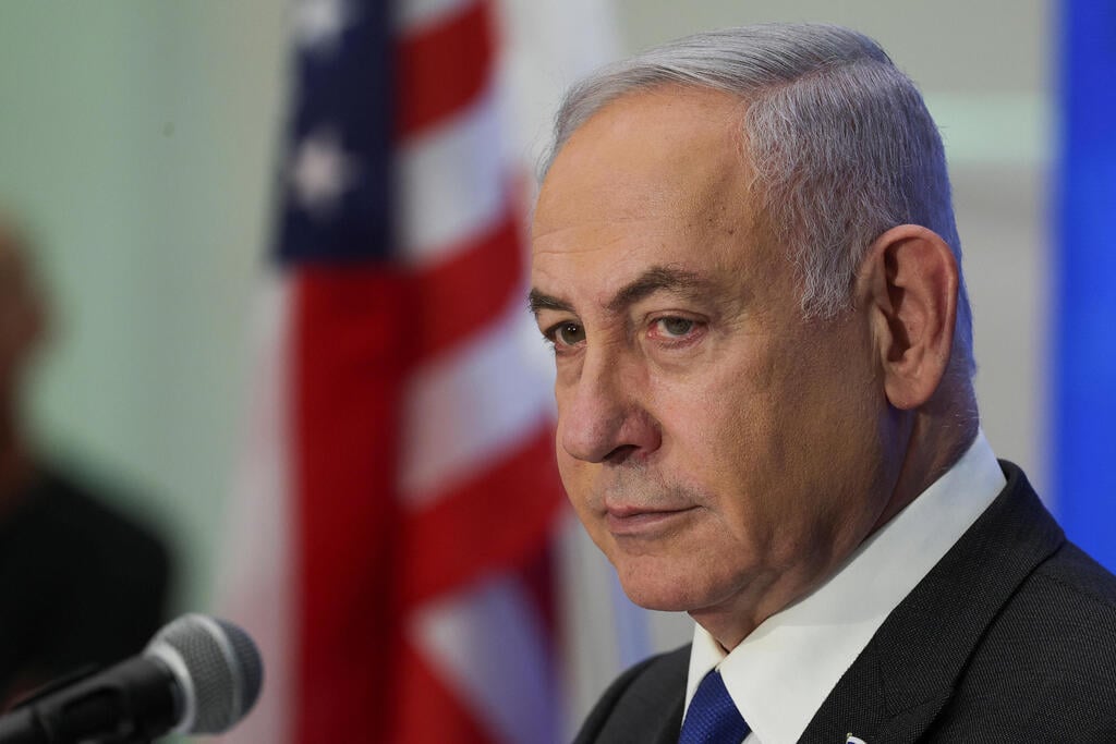 Prime Minister Netanyahu, at Ben-Gvir's mercy? (Photo: REUTERS/Ronen Zvulun) ראש הממשלה בנימין נתניהו ועידת הנשיאים של הארגונים היהודיים