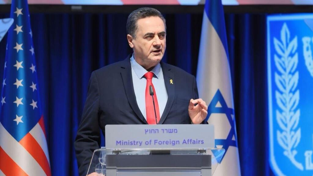 משבר מדיני. ישראל כ"ץ (צילום: סיון שחור, לע"מ) ישראל כ"ץ בכינוס השנתי ה-49 של ועידת הנשיאים