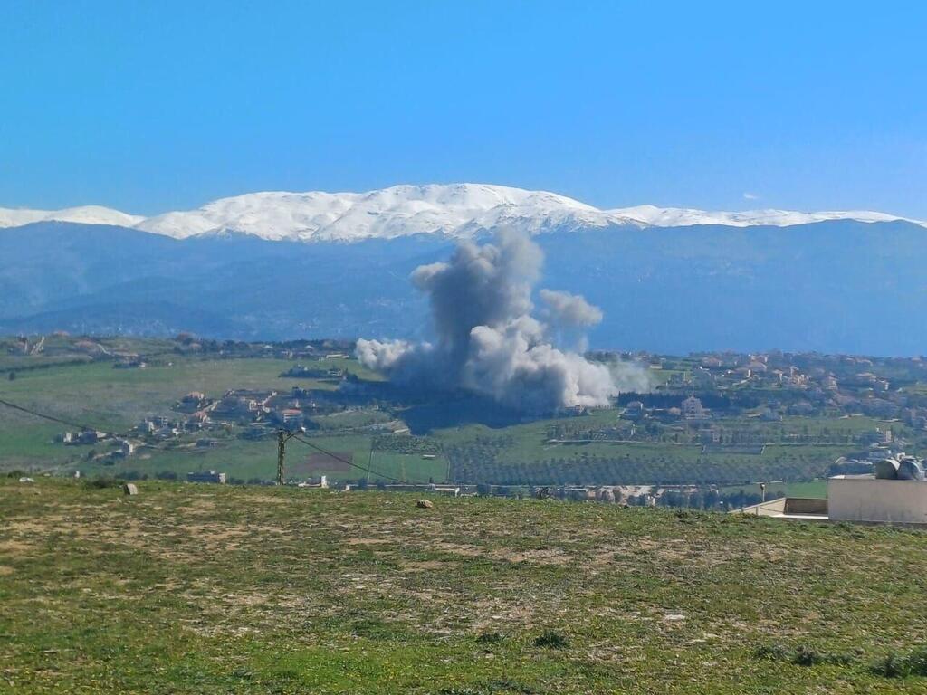 IDF strikes in southern Lebanon (Photo: from X) IDF attacks in southern Lebanon