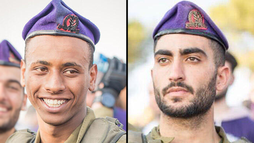 Staff Sergeant Narya Belete and Staff Sergeant Ido Eli Zrihen (Photo: IDF Spokesperson's Unit) סמ"ר עידו אלי זריהן, סמ"ר נריה בלטה