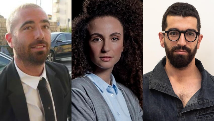 מימין: חנן בן ארי, יובל דיין, עומר אדם (רז גרוס, יובל חן, ענת מוסברג) מימין: חנן בן ארי, יובל דיין, עומר אדם