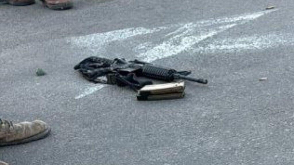 A weapon used by the terrorists in the attack at Eli הנשק של אחד המחבלים