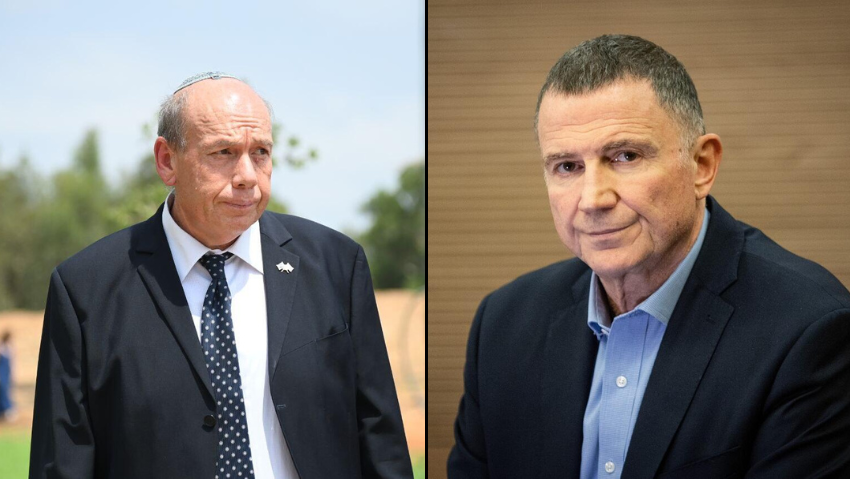 יולי אדלשטיין ומתניהו אנגלמן