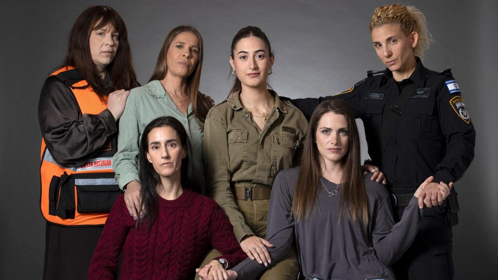 מימין מורן טדגי, איזבלה סנגר, נסרין יוסף, גיטי ביר, מעיין הנדלר ובת שבע יהלומי