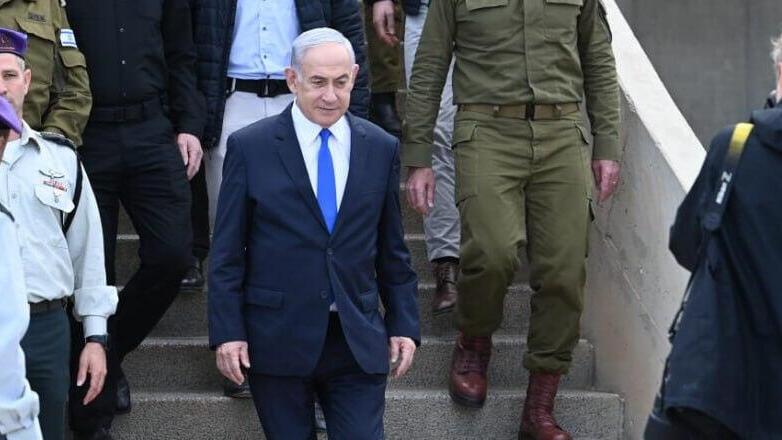 ראש הממשלה נתניהו (צילום: הרצל יוסף) טקס סיום קורס קצינים קרביים מחזור 68