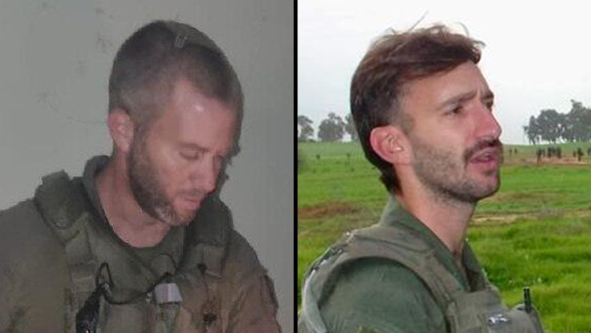 Major (res.) Amishar Ben-David and Sergeant First Class (res.) Michael Gal (Photo: IDF Spokesperson's Unit) עמישר בן דוד, מיכאל גל