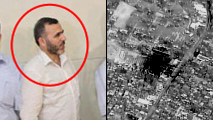 Marwan Issa; IDF drone footage on his supposed hideout in Nuseirat, central Gaza (Photo: IDF Spokesperson's Unit) תיעוד מתקיפת מתחם תת קרקעי של בכירי ארגון הטרור חמאס ברצועת עזה