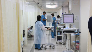 The Rambam Health Care Center's emergency room (Photo: Elad Gershgoren ) חדר מיון בבית החולים רמב"ם