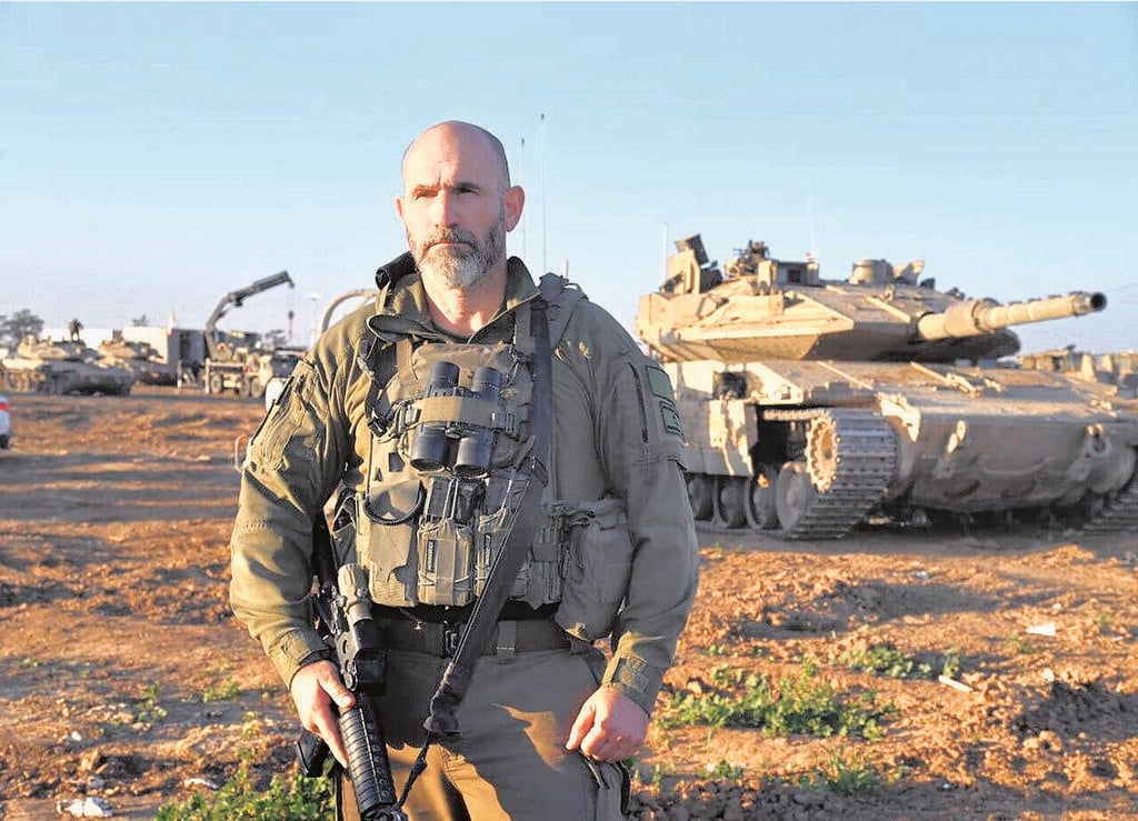 תא''ל גולדפוס. ''טעה והתנצל. ממשיכים הלאה'' (צילום: הרצל יוסף) מפקד אוגדה 98 דן גולדפוס
