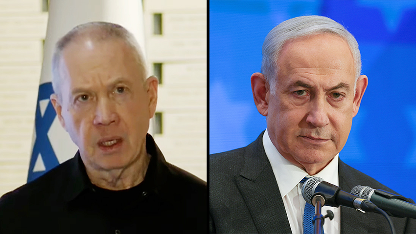 לפיד: נתניהו, תגיד בקונגרס שאתה מקבל עסקה. גלנט - אסור לאבד תקווה (צילום: REUTERS/Ronen Zvulun, דוברות משרד הביטחון) בנימין נתניהו, יואב גלנט