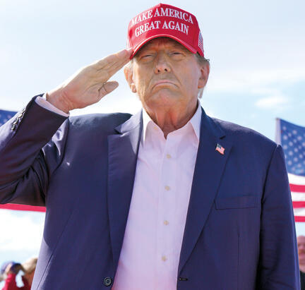 משתמש במלחמה בעזה כדי למשוך בוחרים. דונלד טראמפ | צילום: AP yk13847968