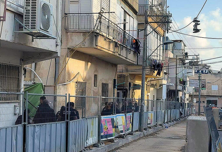 זירת מציאת הגופה, אתמול | צילום: אדם קוטב yk13848177