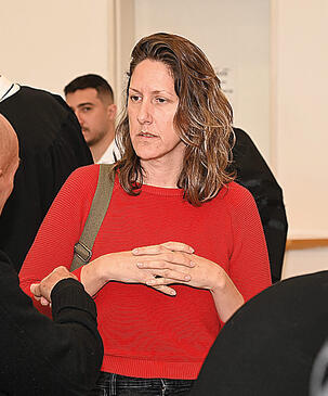 מעיין, בתה של אסתר ז"ל, אחרי מתן גזר הדין | צילום: הרצל יוסף yk13848657