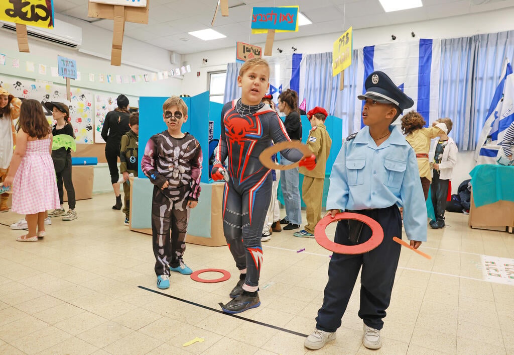 צילום: דנה קופל פורים בבית הספר גורדון בתל אביב