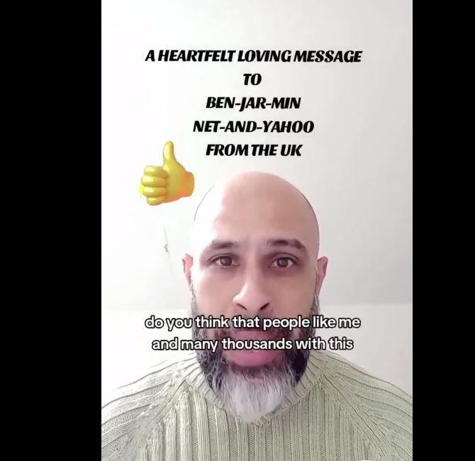 Man posting threats against Israelis, British Jews who served in the IDF (Photo: X) Man posting threats against Israelis, British Jews who served in the IDF