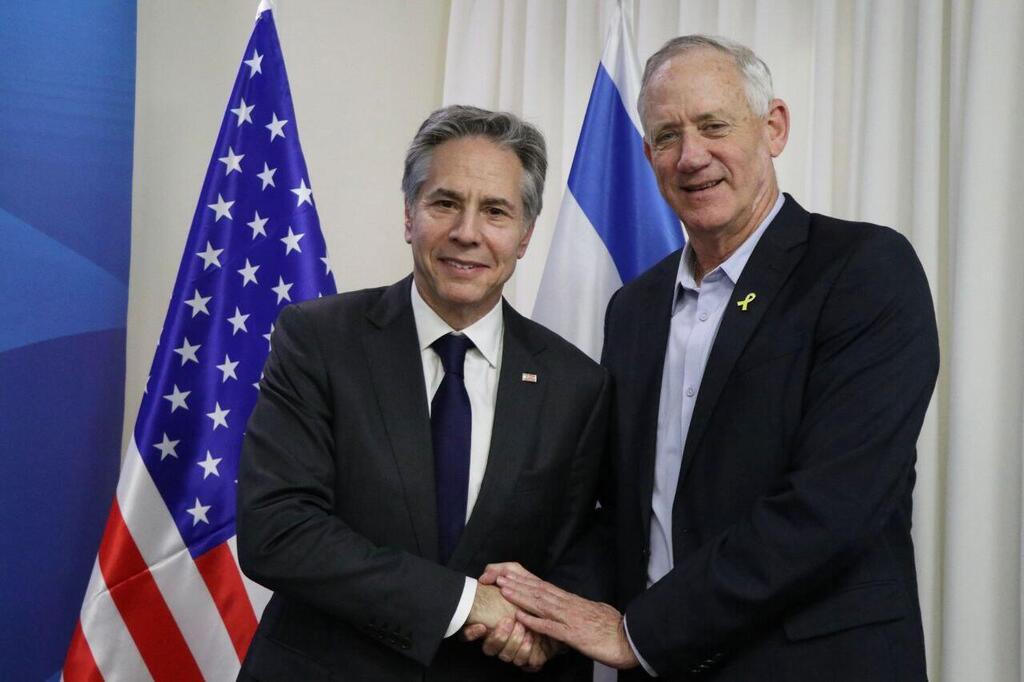 גנץ ובלינקן בפגישה קודמת. "אין הצדקה לסנקציות" בני גנץ בפגישה עם אנתוני בלינקן