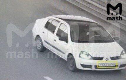 צילום רכב שהופץ בתקשורת ברוסיה ובו לכאורה ארבעה חשודים בביצוע פיגוע הירי ליד מוסקבה