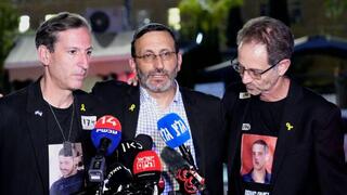 רונן נאוטרה, רובי חן והרב דורון פרץ בהצהרה לתקשורת בירושלים