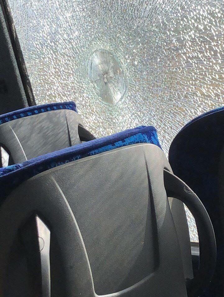 At least two people were injured מתוך האוטובוס