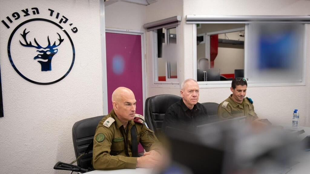 שר הביטחון גלנט בפיקוד הצפון