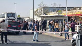 זירת הפיגוע בתחנה המרכזית בבאר שבע