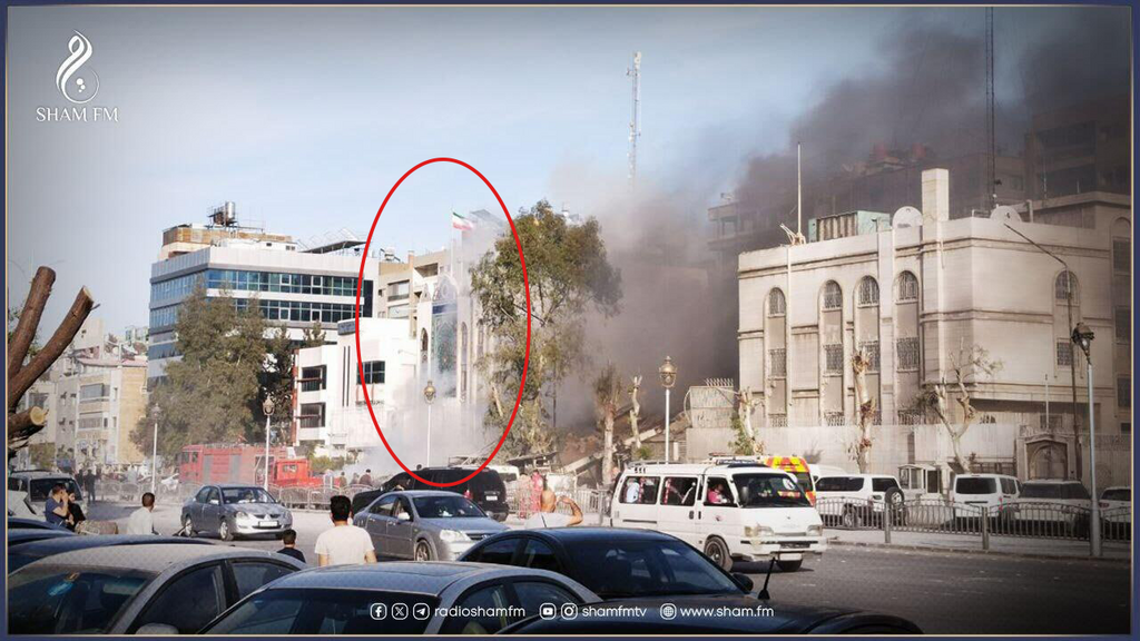 Scene of the strike in Damascus דיווחים סורים על תקיפות ישראליות בדמשק