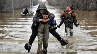 אורסק רוסיה הצפות שיטפונות