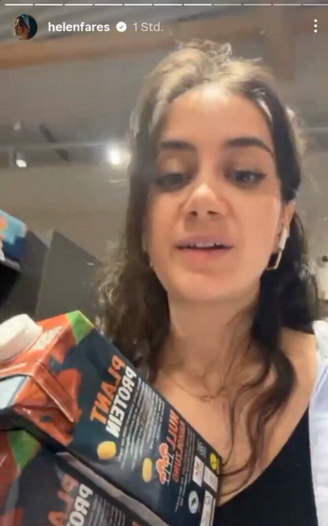 TV host and activist Helen Fares on Instagram pushing a boycott of Israeli products (Photo: Screenshot of Helen Fares' Instagram account) TV host and activist Helen Fares on Instagram pushing a boycott of Israeli products
