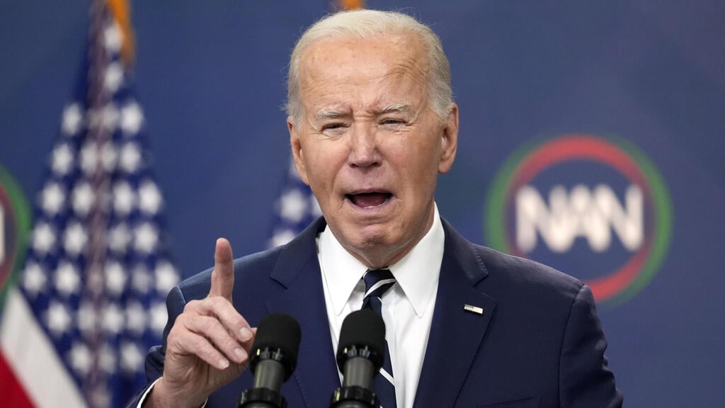 Joe Biden (Photo: AP Photo/Alex Brandon) נשיא ארה"ב ג'ו ביידן